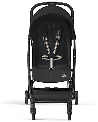Cybex Stroller Orfeo - Magic Black - Black Frame Detail - New Model Lights Strollers