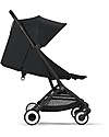 Cybex Stroller Orfeo - Magic Black - Black Frame Detail - New Model Lights Strollers