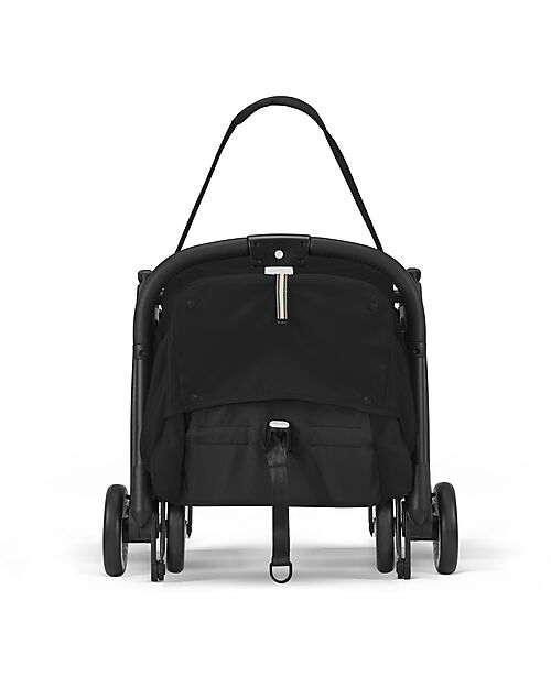 Cybex Stroller Orfeo - Magic Black - Black Frame Detail - New Model Lights Strollers