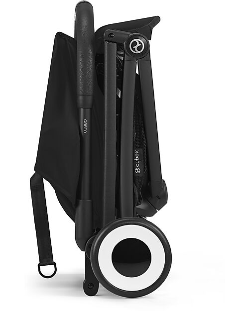 Cybex Stroller Orfeo - Magic Black - Black Frame Detail - New Model Lights Strollers