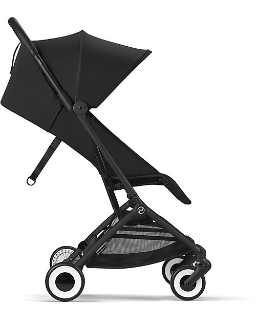 Cybex Stroller Orfeo - Magic Black - Black Frame Detail - New Model Lights Strollers