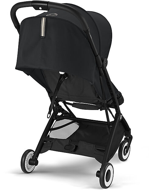 Cybex Stroller Orfeo - Magic Black - Black Frame Detail - New Model Lights Strollers