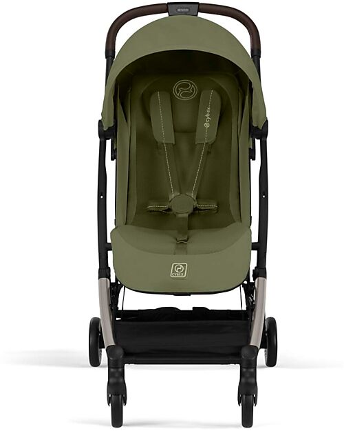 Cybex Stroller Orfeo - Moss Green - Taupe Frame Detail Lights Strollers
