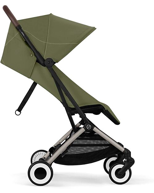 Cybex Stroller Orfeo - Moss Green - Taupe Frame Detail Lights Strollers