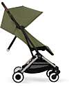 Cybex Stroller Orfeo - Moss Green - Taupe Frame Detail Lights Strollers
