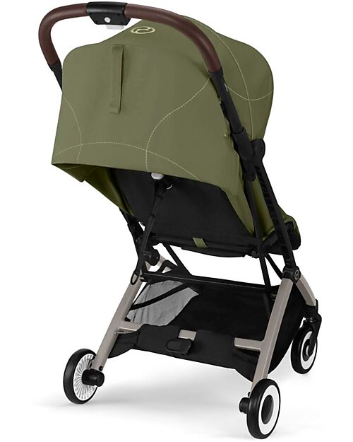 Cybex Stroller Orfeo - Moss Green - Taupe Frame Detail Lights Strollers