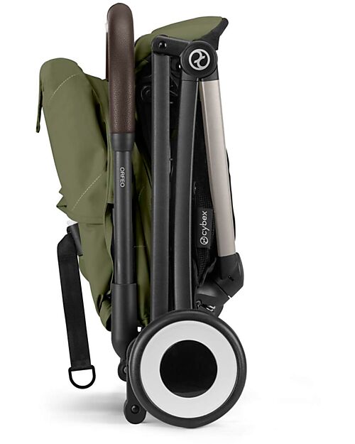Cybex Stroller Orfeo - Moss Green - Taupe Frame Detail Lights Strollers