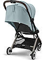 Cybex Stroller Orfeo - Stormy Blue - Stormy Blue - Taupe Frame Detail - New Model Lights Strollers