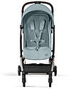 Cybex Stroller Orfeo - Stormy Blue - Stormy Blue - Taupe Frame Detail - New Model Lights Strollers