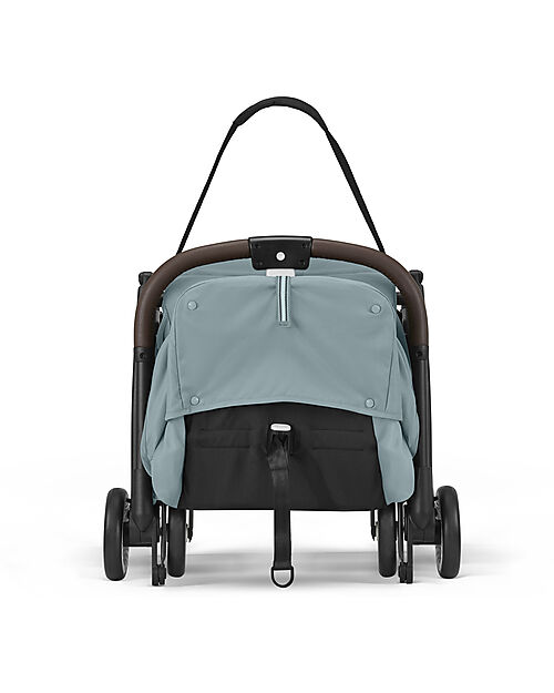 Cybex Stroller Orfeo - Stormy Blue - Stormy Blue - Taupe Frame Detail - New Model Lights Strollers