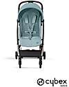 Cybex Stroller Orfeo - Stormy Blue - Stormy Blue - Taupe Frame Detail - New Model Lights Strollers