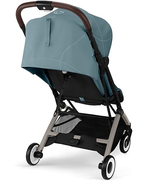 Cybex Stroller Orfeo - Stormy Blue - Taupe Frame Detail Lights Strollers