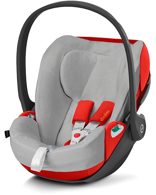 Cybex Summer Cover for Cloud Z2/T car Seat - Bamboo - Grey Car Seat Accessories
