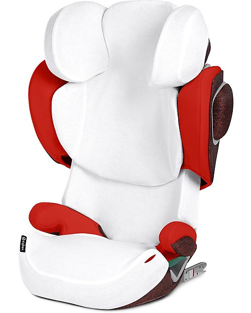Cybex Summer Cover for Solution Z car Seat and Solution T - White - Bamboo Car Seat Accessories