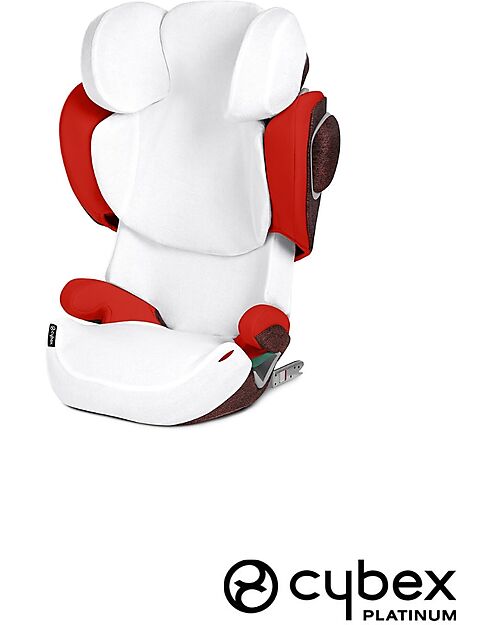 Cybex Summer Cover for Solution Z car Seat and Solution T - White - Bamboo Car Seat Accessories