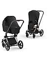 Cybex Sun Sail Canopy - Black - Protection from the sun’s rays! Foot Board