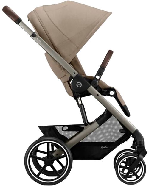 Cybex Trio Balios - Stroller Almond Beige - Carrycot and Car Seat Trio and Duo Strollers
