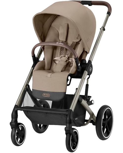 Cybex Trio Balios - Stroller Almond Beige - Carrycot and Car Seat Trio and Duo Strollers