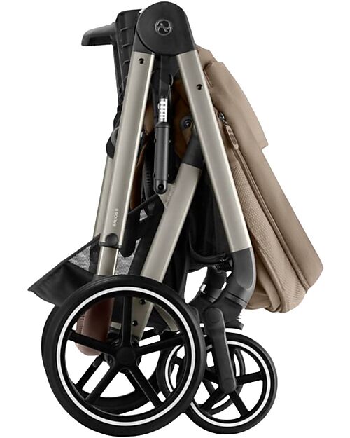 Cybex Trio Balios - Stroller Almond Beige - Carrycot and Car Seat Trio and Duo Strollers