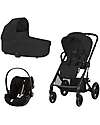 Cybex Trio Balios - Stroller Moon Black - Carrycot and Car Seat Trio and Duo Strollers
