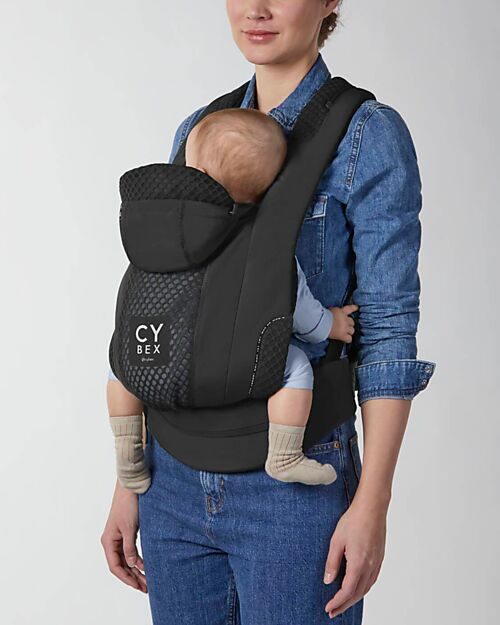 Cybex Urban Mobility Coya Baby Carrier - Black - From Birth to 15 Kg - Comfortable and Breathable Mesh Fabric Baby Carriers
