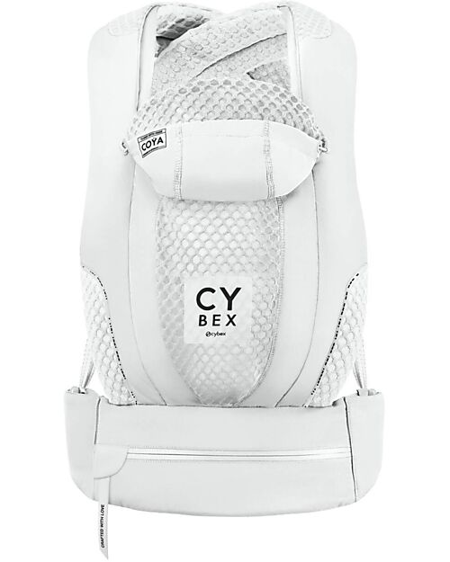 Cybex Urban Mobility Coya Baby Carrier - White - From Birth to 15 Kg - Comfortable and Breathable Mesh Fabric Baby Carriers