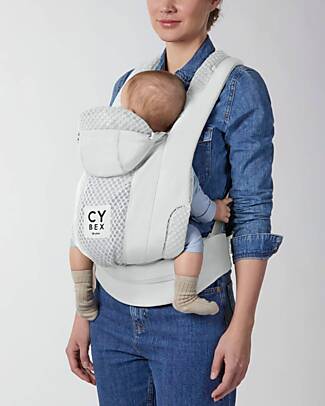 Cybex Urban Mobility Coya Baby Carrier - White - From Birth to 15 Kg - Comfortable and Breathable Mesh Fabric Baby Carriers
