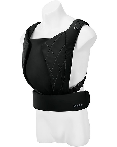 Cybex Yema Click Baby Carrier - Deep Black - from Birth to 15 Kg - Click-on and Click-off System Baby Carriers
