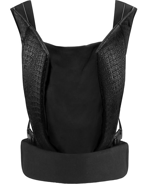 Cybex Yema Click Baby Carrier - Stardust Black - from Birth to 15 Kg - Leather Details - Click-on and Click-off System Baby Carriers