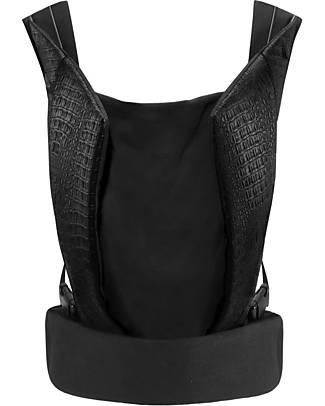 Cybex Yema Click Baby Carrier - Stardust Black - from Birth to 15 Kg - Leather Details - Click-on and Click-off System Baby Carriers