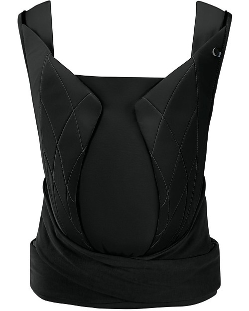 Cybex Yema Tie Baby Carrier - Deep Black - from Birth to 15 Kg - Ergonomic and Comfortable Baby Carriers