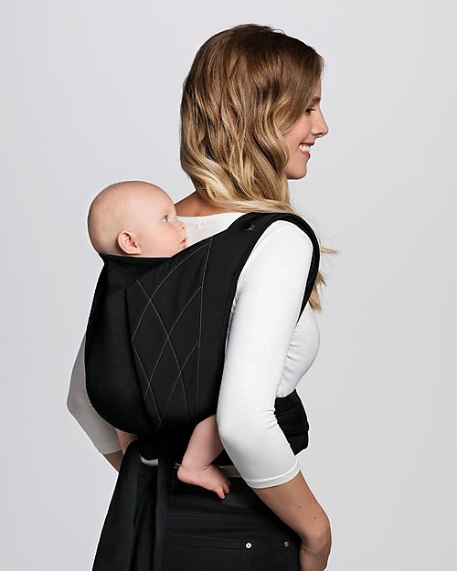 Cybex Yema Tie Baby Carrier - Deep Black - from Birth to 15 Kg - Ergonomic and Comfortable Baby Carriers
