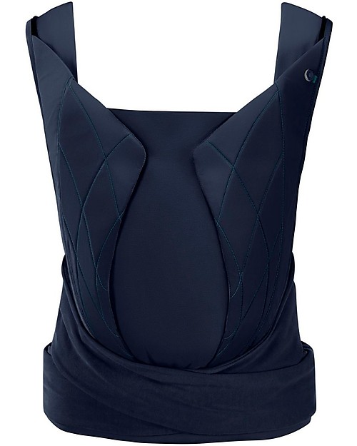 Cybex Yema Tie Baby Carrier - Nautical Blue - from Birth to 15 Kg - Ergonomic and Comfortable Baby Carriers