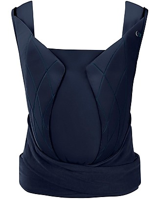 Cybex Yema Tie Baby Carrier - Nautical Blue - from Birth to 15 Kg - Ergonomic and Comfortable Baby Carriers