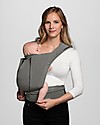 Cybex Yema Tie Baby Carrier - Soho Grey - from Birth to 15 Kg - Ergonomic and Comfortable Baby Carriers