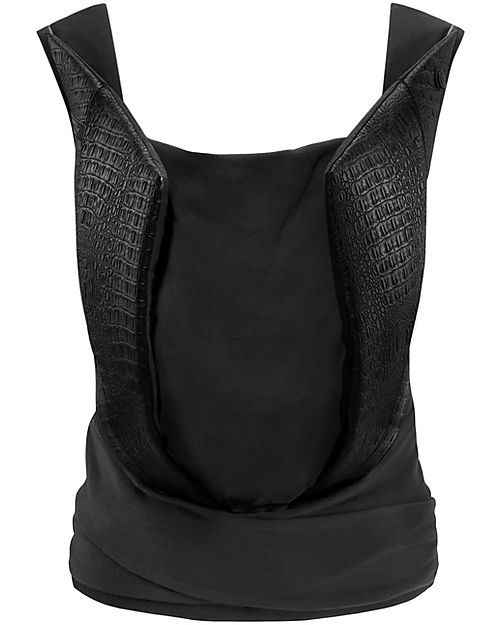 Cybex Yema Tie Baby Carrier - Stardust Black - from Birth to 15 Kg - Leather Details - Ergonomic and Comfortable Baby Carriers