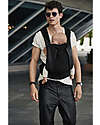 Cybex Yema Tie Baby Carrier - Stardust Black - from Birth to 15 Kg - Leather Details - Ergonomic and Comfortable Baby Carriers