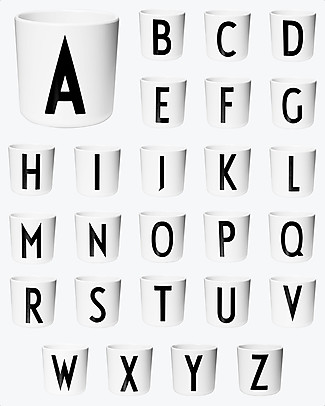 Design Letters & Friends Personal Melamine Letter Cup A-Z - “AJ Vintage ABC” by Arne Jacobsen Collection Cups & Beakers