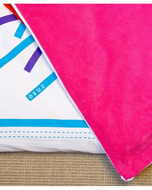 Deuz Baby Playmat Fuschia Pink/ Blue - Organic Padded Playmats