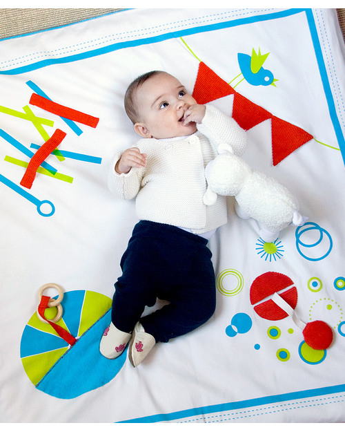 Deuz Baby Playmat Turquoise Blue Organic unisex bambini