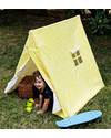 Deuz Kid's Tent - Fun "Go Camping" Playing Tent for Children - Yellow Leaves Tepees & Tents