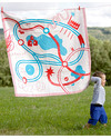 Deuz Tapikid Playmat Race - 100% Organic Cotton - Red Playmats