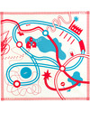 Deuz Tapikid Playmat Race - 100% Organic Cotton - Red Playmats