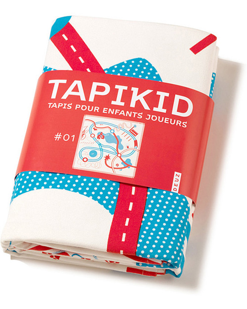 Deuz Tapikid Playmat Race - 100% Organic Cotton - Red Playmats