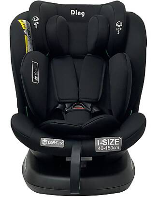 Childhome Car Seat Group 1 2 3 Isofix Grey Anthracite from 9 months up to 12 years unisex bambini