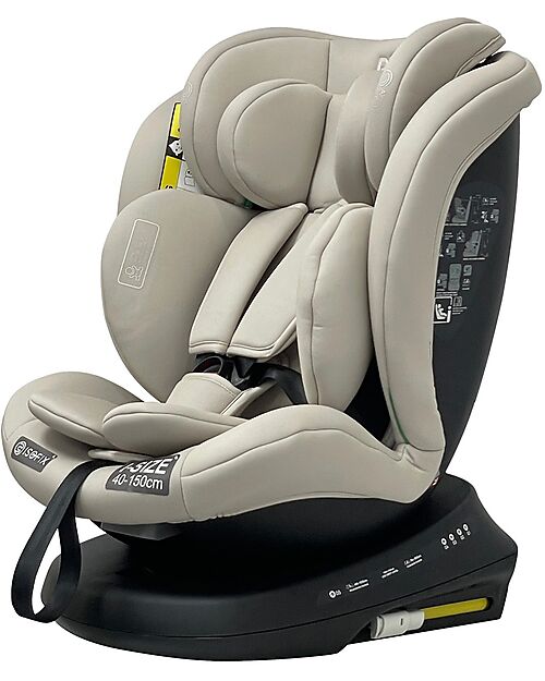 Ding Baby Aiden I-Size Car Seat - Sand - GR 0+/1/2/3 Car Seats Group 0+/1