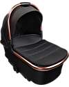 Ding Baby Amigo Carrycot - 0/9 Months - Black/Rosé Pram Systems