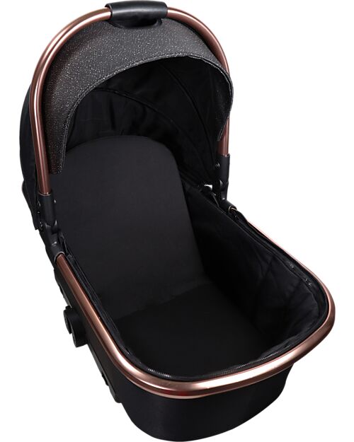 Ding Baby Amigo Carrycot - 0/9 Months - Black/Rosé Pram Systems