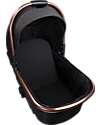 Ding Baby Amigo Carrycot - 0/9 Months - Black/Rosé Pram Systems