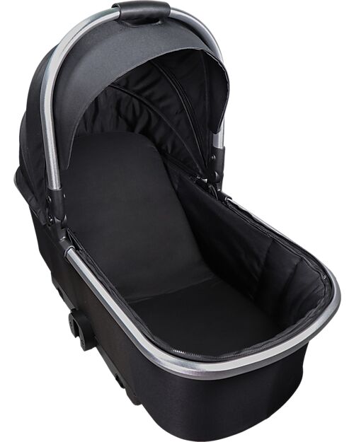 Ding Baby Amigo Carrycot - 0/9 Months - Black/Silver Pram Systems